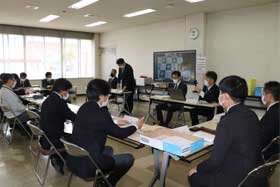 写真：辰野町役場での防災学習会の様子