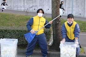 写真：後片付け