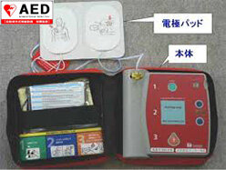 写真：AEDの説明