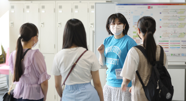 学生によるキャンパスツアー