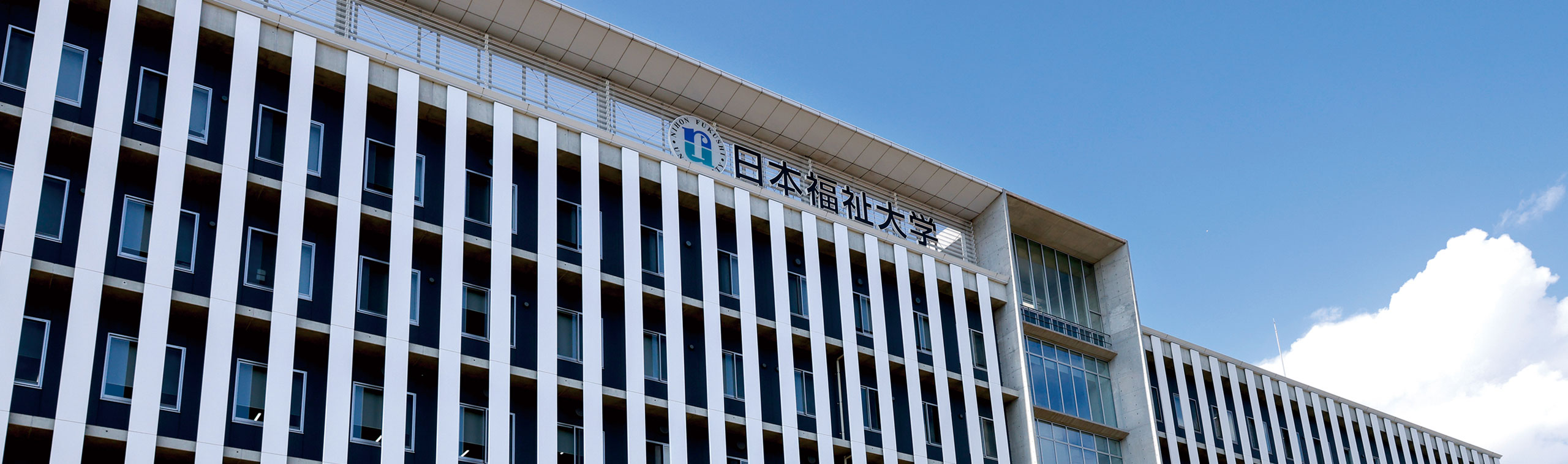 写真：上空から望む校舎の写真