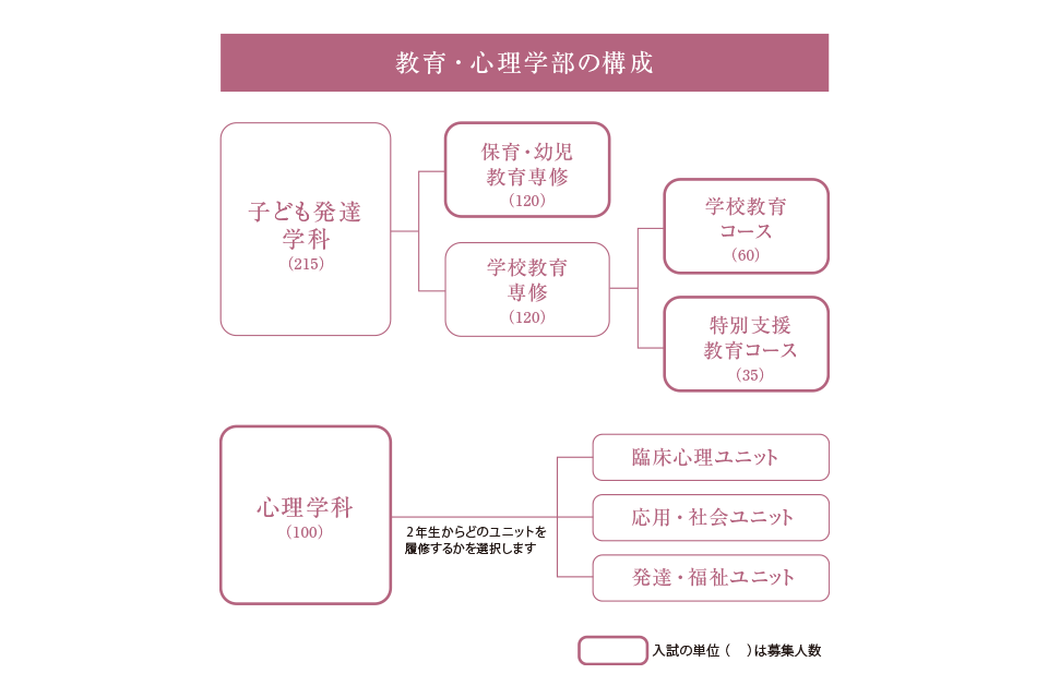 図:教育・心理学部の構成図
