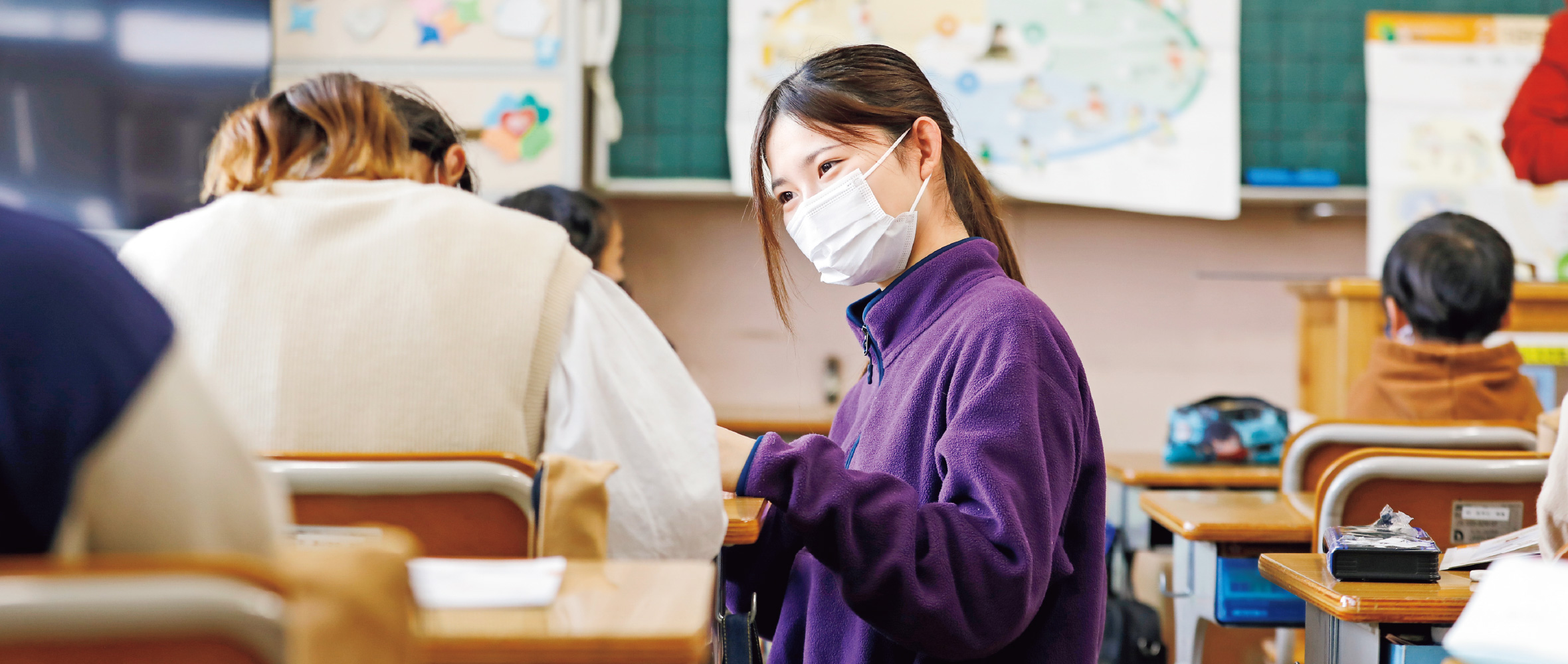 写真：子ども発達学科 学校教育学科の授業風景