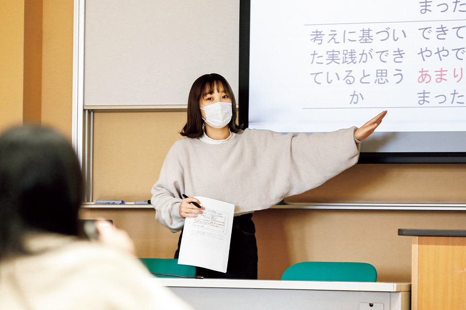 写真：社会福祉ゼミの授業風景