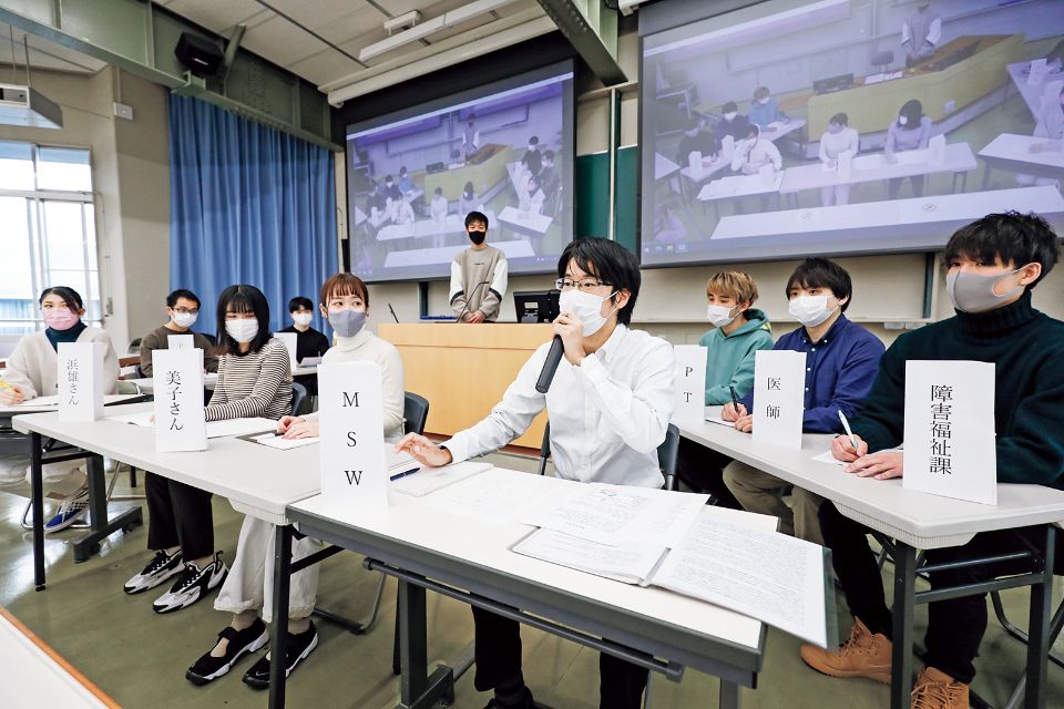 写真：医療専修の授業風景