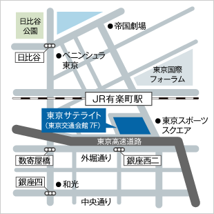 地図：東京サテライト