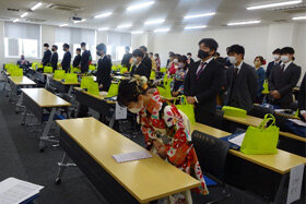 写真：学位記授与式の様子